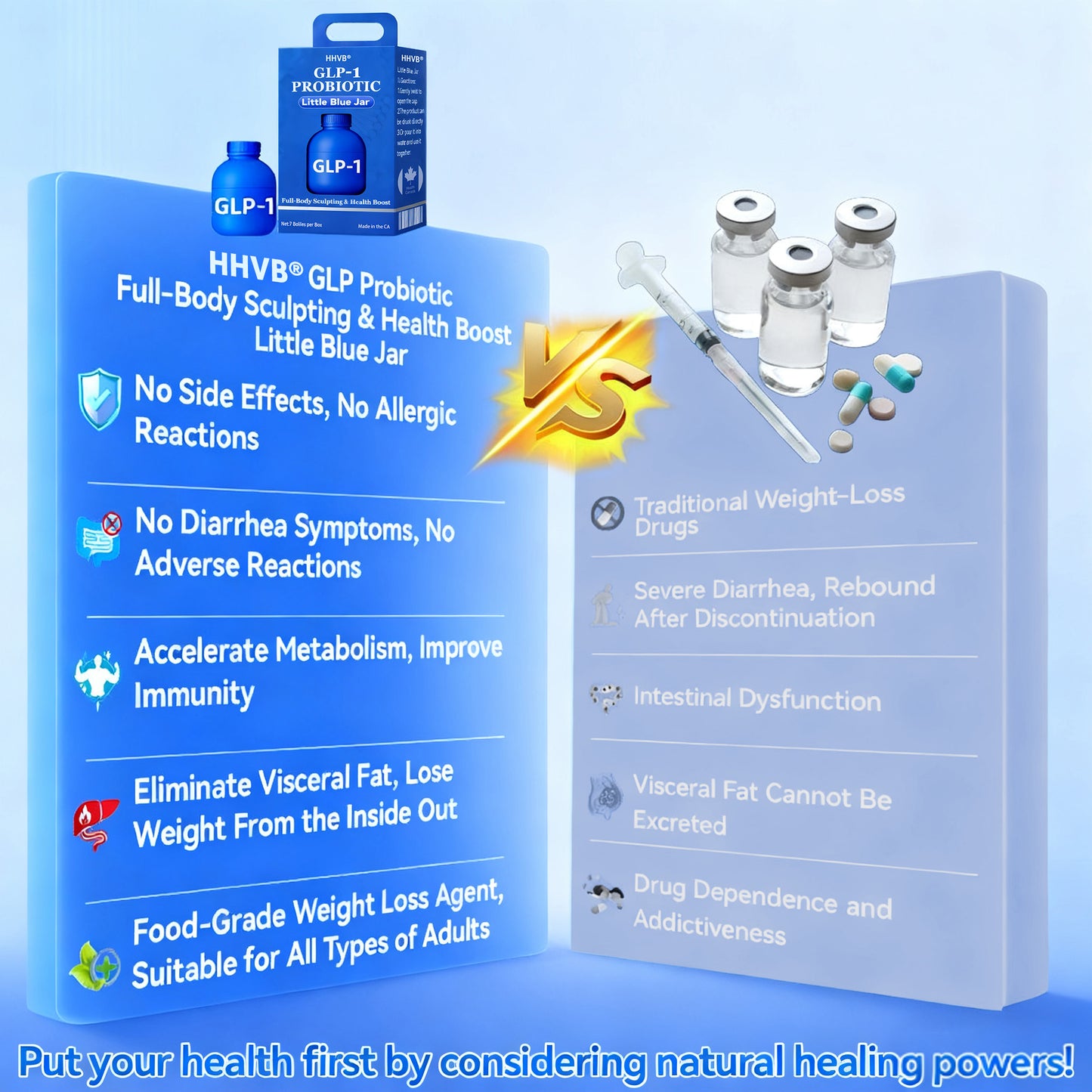 𝐻𝐶✅𝐎𝐟𝐟𝐢𝐜𝐢𝐚𝗜𝗜𝐲 𝐀𝐮𝐭𝐡𝐨𝐫𝐢𝐬𝐞𝐝 𝐄𝐱𝐜𝐥𝐮𝐬𝐢𝐯𝐞 𝐄𝐝𝐢𝐭𝐢𝐨𝐧 | 𝐻𝐻𝑉𝐵® 𝐆 𝗟 𝐏-𝟏 𝐏𝐫𝗼𝐛𝒊𝗼𝐭𝒊𝐜 𝐅𝐮𝗹𝗹-𝐁𝗼𝐝𝐲 𝐒𝐜𝐮𝗹𝐩𝐭𝐢𝐧𝐠 & 𝐇𝐞𝐚𝐥𝐭𝐡 𝐁𝗼𝗼𝐬𝐭 𝐋𝒊𝐭𝐭𝗹𝐞 𝐁𝗹𝐮𝐞 𝐉𝒂𝐫~Activate GLP-1 naturally and lose weight the easy way~Not just weight loss, but a full metabolic upgrade